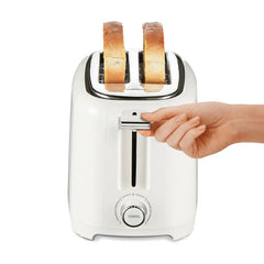 2 Slice Toaster with Extra-Wide Slots, White