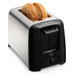 2 Slice Metal Toaster, Black