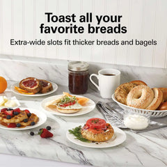 2 Slice Metal Toaster, Black