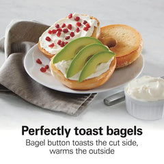 Sleek Stainless Steel 2 Slice Toaster