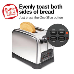 Classic 2 Slice Toaster, Stainless Steel