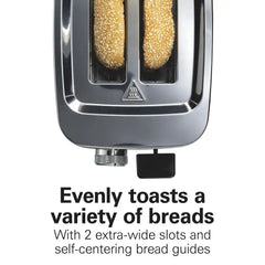 Luxe Stainless Steel 2 Slice Toaster
