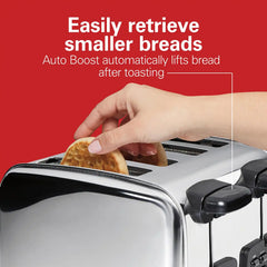 Classic 4 Slice Toaster with Sure-Toast Technology, Stainless Steel
