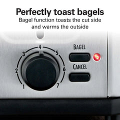 4 Slice Toaster with Extra-Wide Slots Stainless Steel