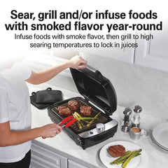 Indoor Searing Grill with Hot/Cold Smoke Infuser