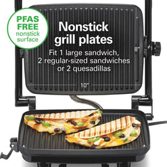 Panini Press & Gourmet Sandwich Maker, Silver