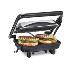 Panini Press & Gourmet Sandwich Maker, Silver