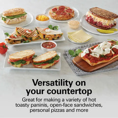 Panini Press & Gourmet Sandwich Maker, Red