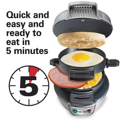 Breakfast Sandwich Maker, Gray
