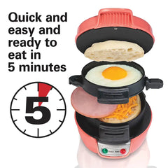 Breakfast Sandwich Maker, Coral