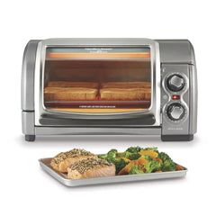 Easy Reach® 4 Slice Toaster Oven with Roll-Top Door