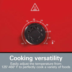Electric Roaster Oven, 22 Quarts, Red