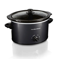 3 Quart Slow Cooker, Matte Black