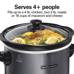 4 Quart Round Slow Cooker