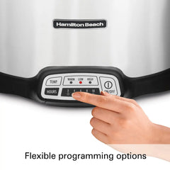 Stay or Go® Programmable 7 Qt. Slow Cooker with Party Dipper
