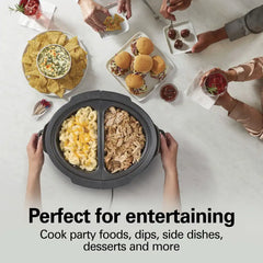 6 Quart Double-Dish Slow Cooker