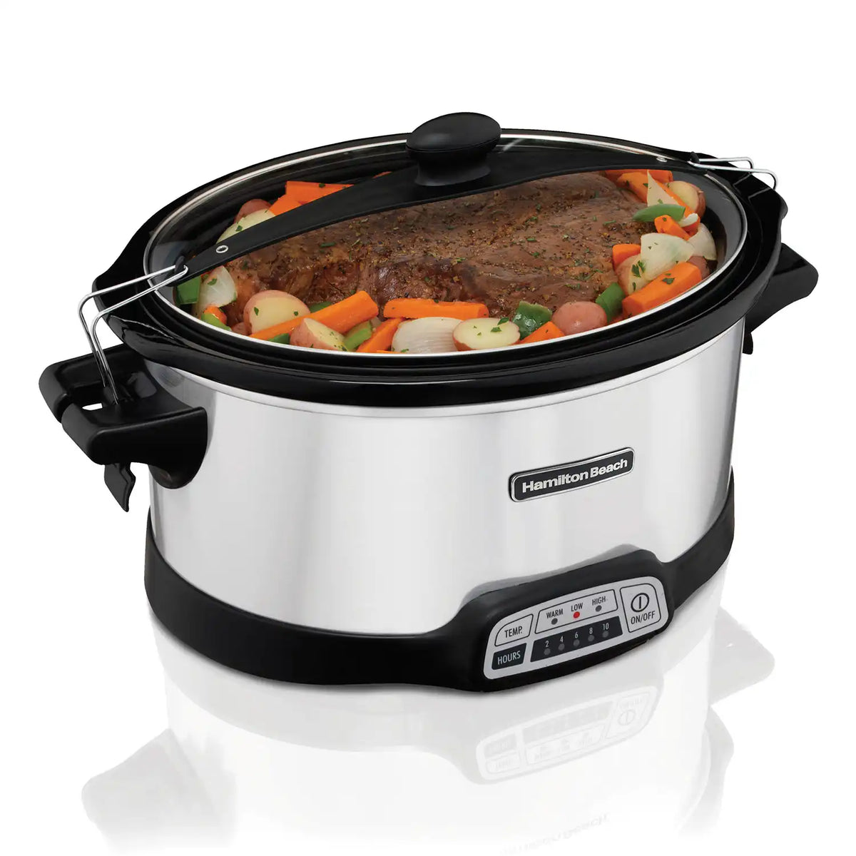 Stay or Go® Programmable Slow Cooker, Silver