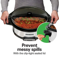 Stay or Go® Programmable Slow Cooker, Silver