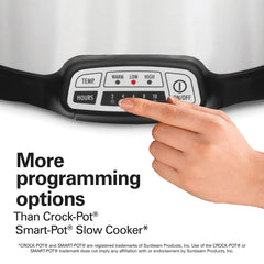 Stay or Go® Programmable Slow Cooker, Silver