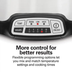Stay or Go® Programmable Slow Cooker, Silver