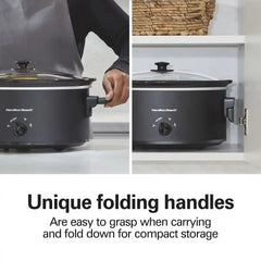 6 Quart Slow Cooker with Folding Handles