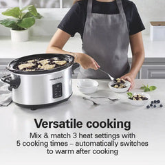 Programmable Stay or Go® Slow Cooker, Silver