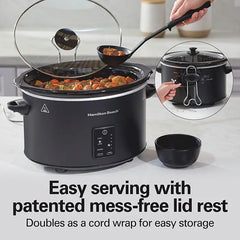 5 Quart Easy Serve Programmable Slow Cooker