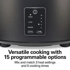 5 Quart Easy Serve Programmable Slow Cooker