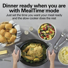 Ready, Set, Dinner Slow Cooker, Matte Black