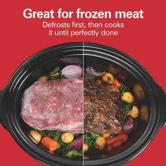 Set & Forget® 6 Quart Defrost Slow Cooker Silver