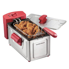 8 Cup Deep Fryer, Red