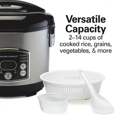 2-14 Cup Capacity (Cooked) Rice/Hot Cereal Cooker