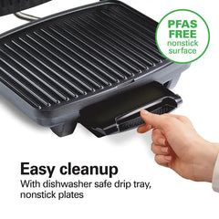 3-in-1 Indoor Grill, Panini Press & Sandwich Maker