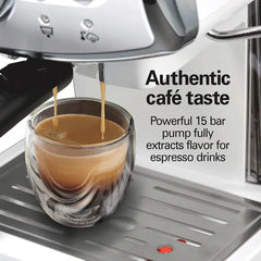 Slide & Lock™ Espresso Maker, White