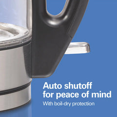 Compact 1 Liter Glass Kettle