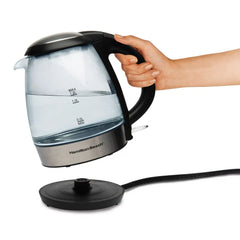 Compact 1.2 Liter Glass Kettle