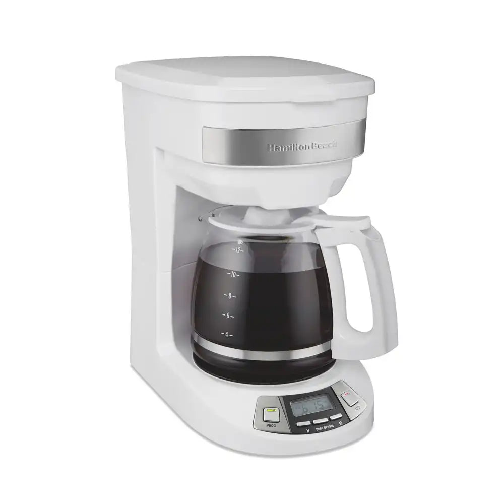 Programmable Coffee Maker, White