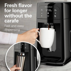 One Press® Dispensing Coffee Maker, 12 Cup