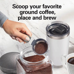 The Scoop® Single-Serve Coffee Maker, White