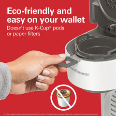 The Scoop® Single-Serve Coffee Maker, White