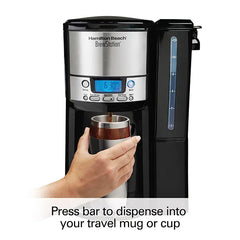 BrewStation® 12 Cup Coffee Maker with Removable Reservoir, Black & Stainless