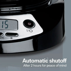 12 Cup Programmable Coffee Maker with 3 Settings