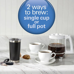 12 Cup 2-Way Programmable Coffee Maker White
