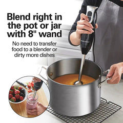 Immersion Blender with 3 Attachments