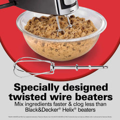 6 Speed Hand Mixer with Pulse and Snap-On Case