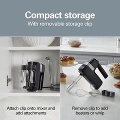 6 Speed Hand Mixer with Storage Clip