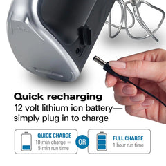 Hamilton Beach® Professional Cordless Hand Mixer with Infinite Speed Control