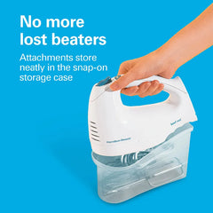 Hand Mixer with Snap-On Case