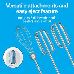 Hand Mixer with Snap-On Case