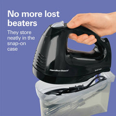 Hand Mixer with Snap-On Case